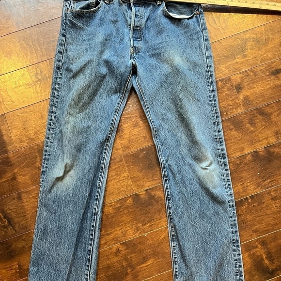 Levi’s 501 Button Fly Work Jean Men’s 36x34 FLAWED - Picture 5 of 11